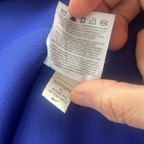 NIKE Golf ERIN HILLS GC 2017 US Open Blue 1/4 Zip NIKE Golf Sweatshirt Sz XL - Picture 8 of 15